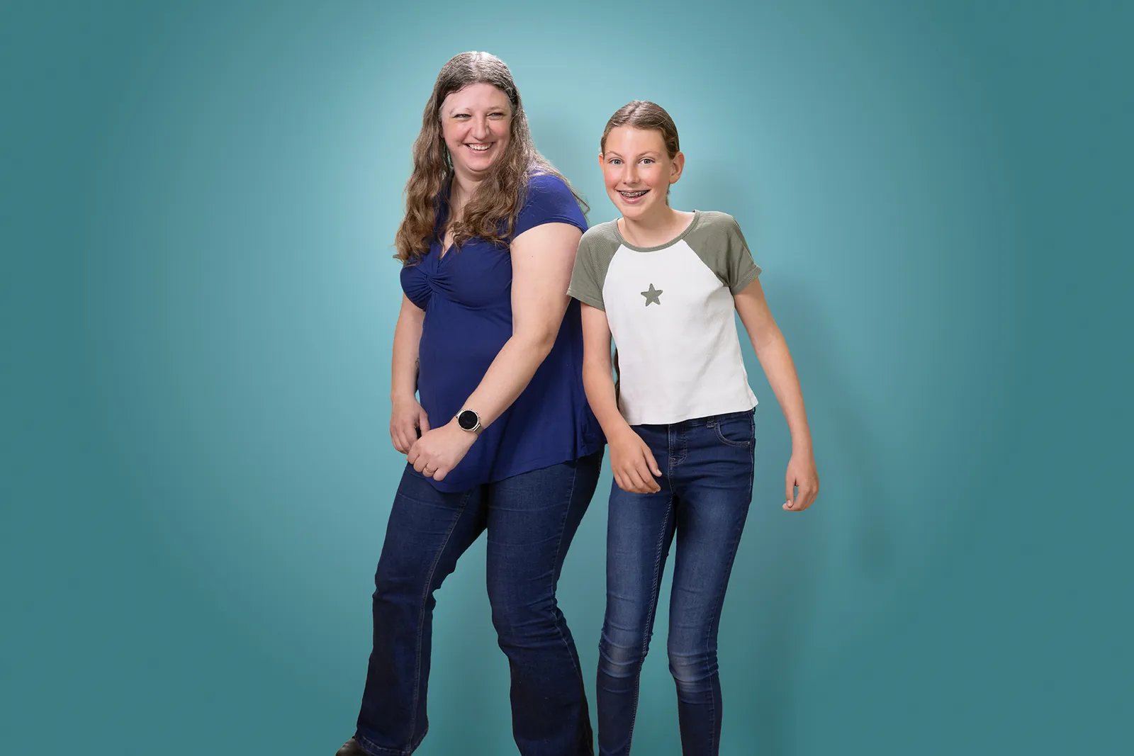Mariëlle en haar dochter Tessa samen